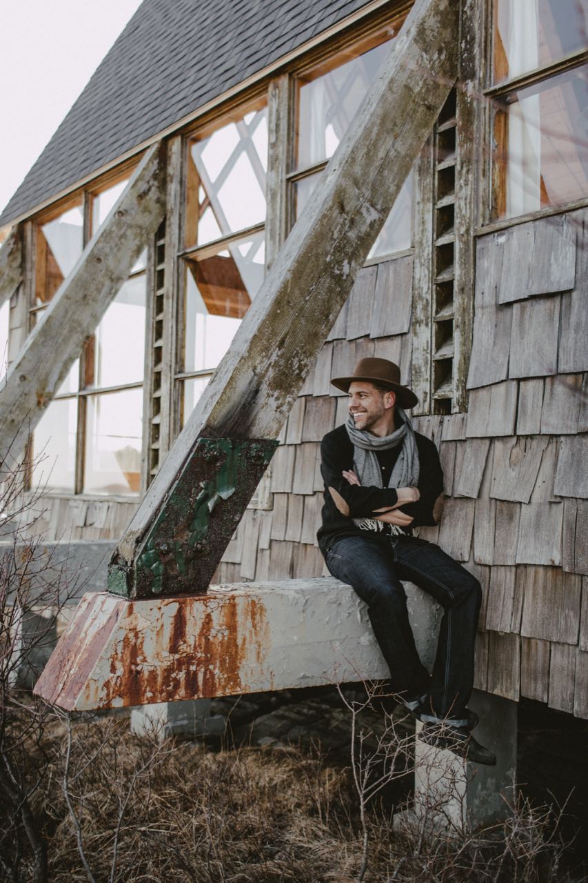 Merino + Cashmere Wool Scarf - Herringbone Grey