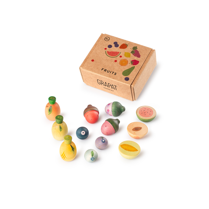 Wooden Grapat Set - Fruits