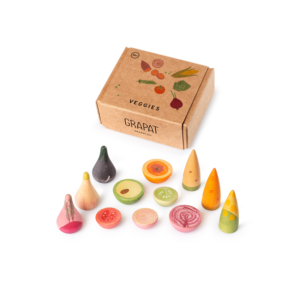 Wooden Grapat Set - Veggies