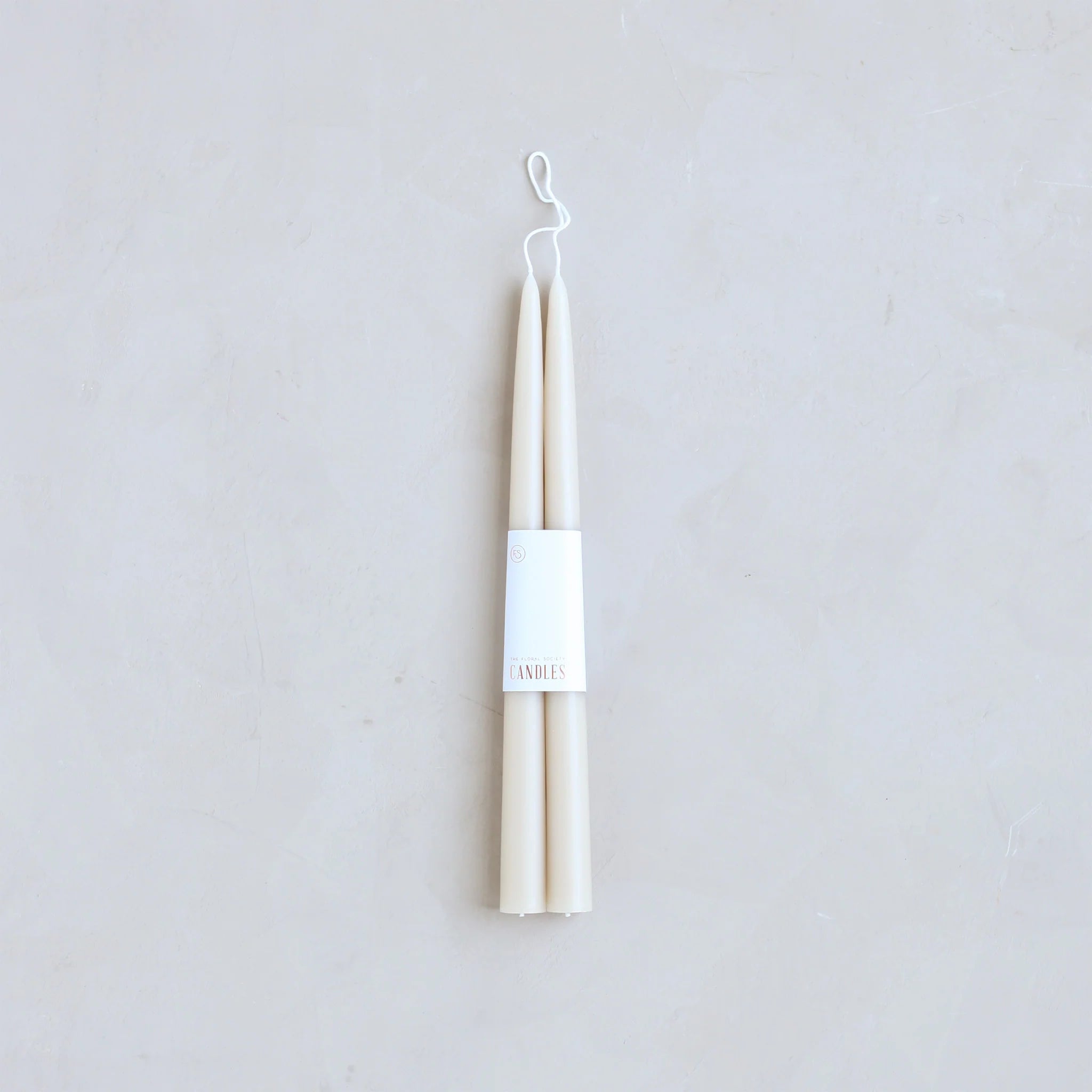 12" Taper Candles - Parchment