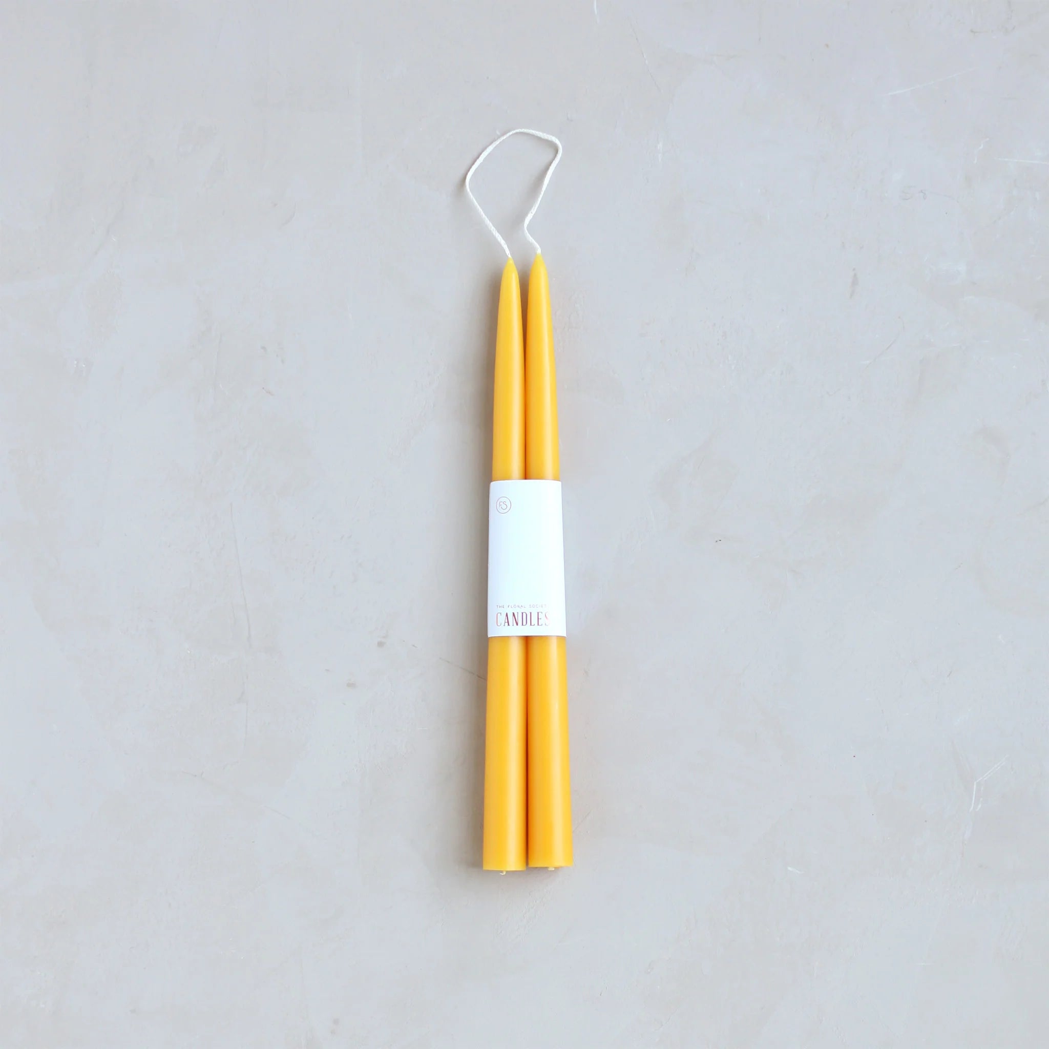 12" Taper Candles - Saffron