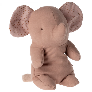Small Stuffed Elephant - Powder Pink