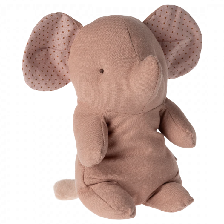 Small Stuffed Elephant - Powder Pink