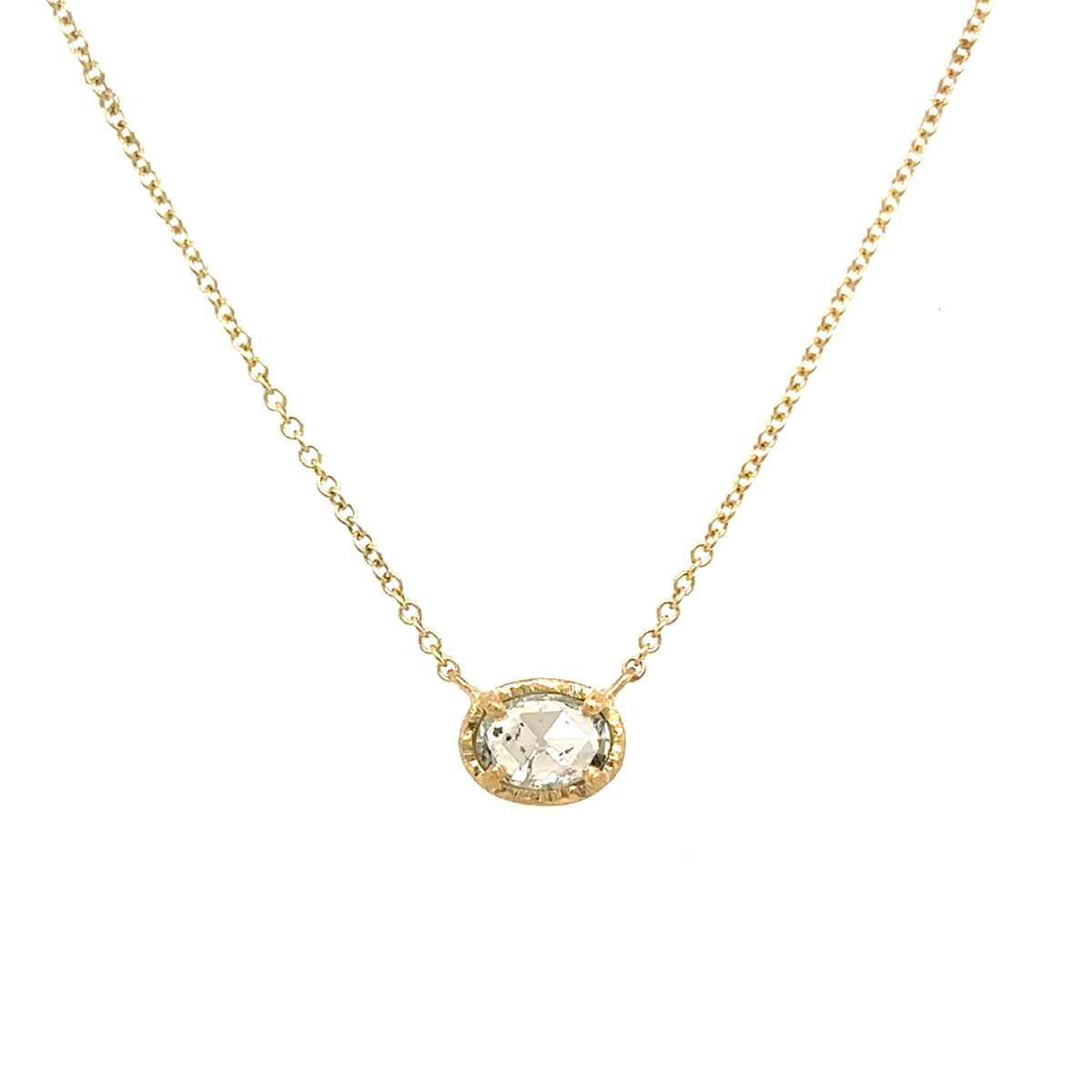 18k Grey Diamond Frost Heave Necklace
