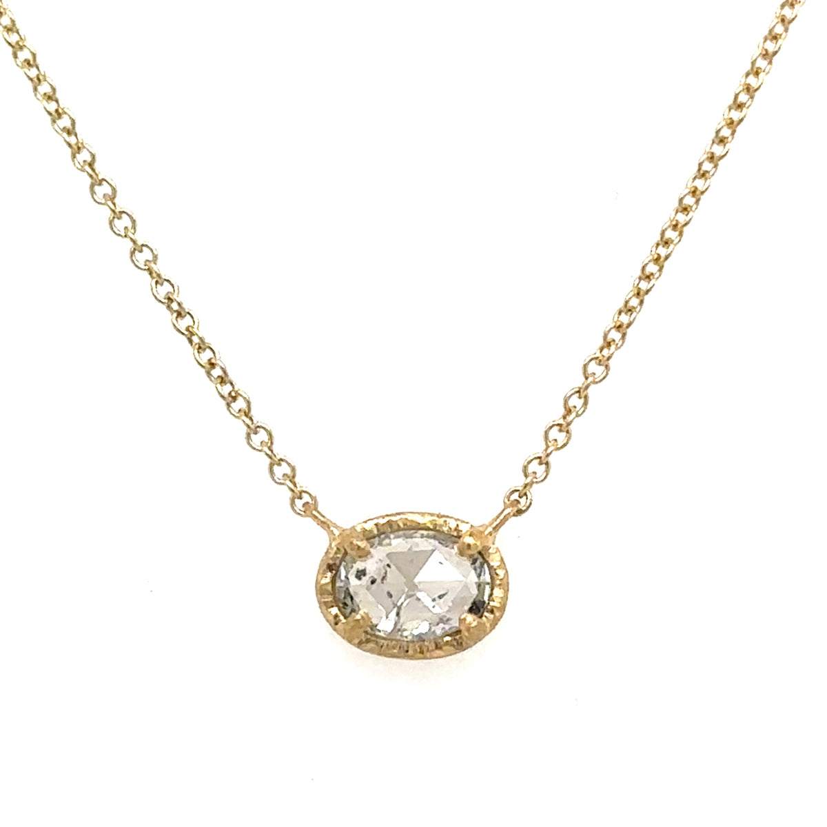 18k Grey Diamond Frost Heave Necklace