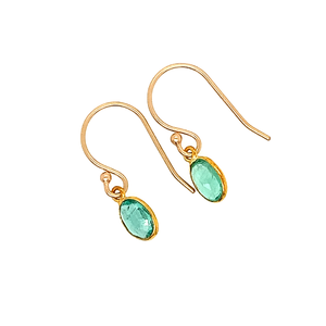 Emerald + 18K Earrings