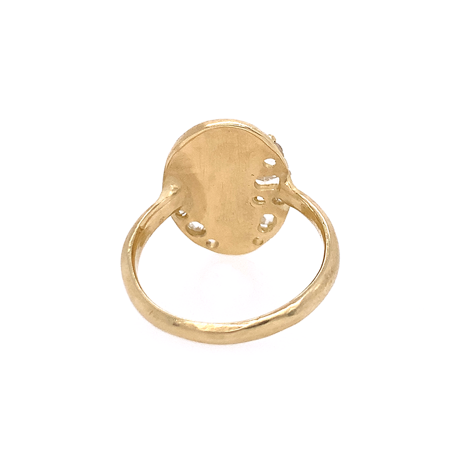 Fractured Diamond Dancing Girl Ring