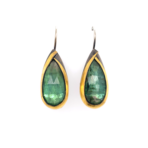 Green Kyanite Earrings