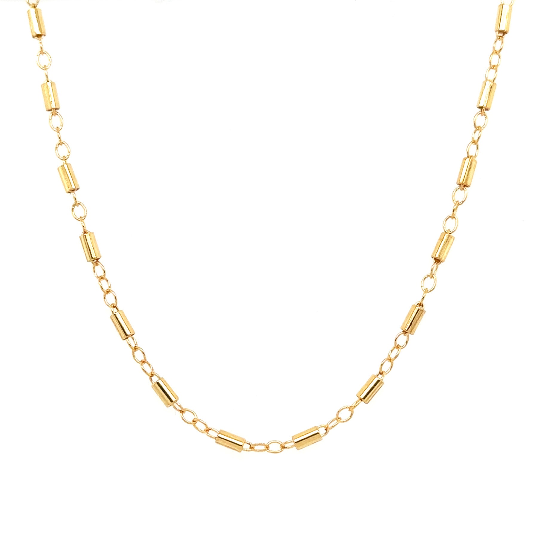 Gold-Filled Satellite Bar Chain Necklace