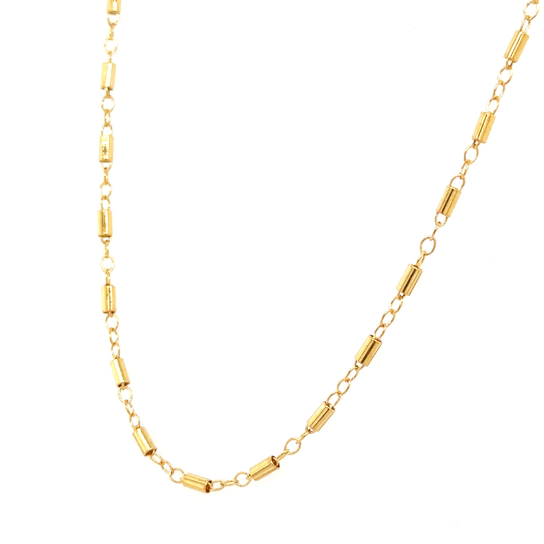 Gold-Filled Satellite Bar Chain Necklace