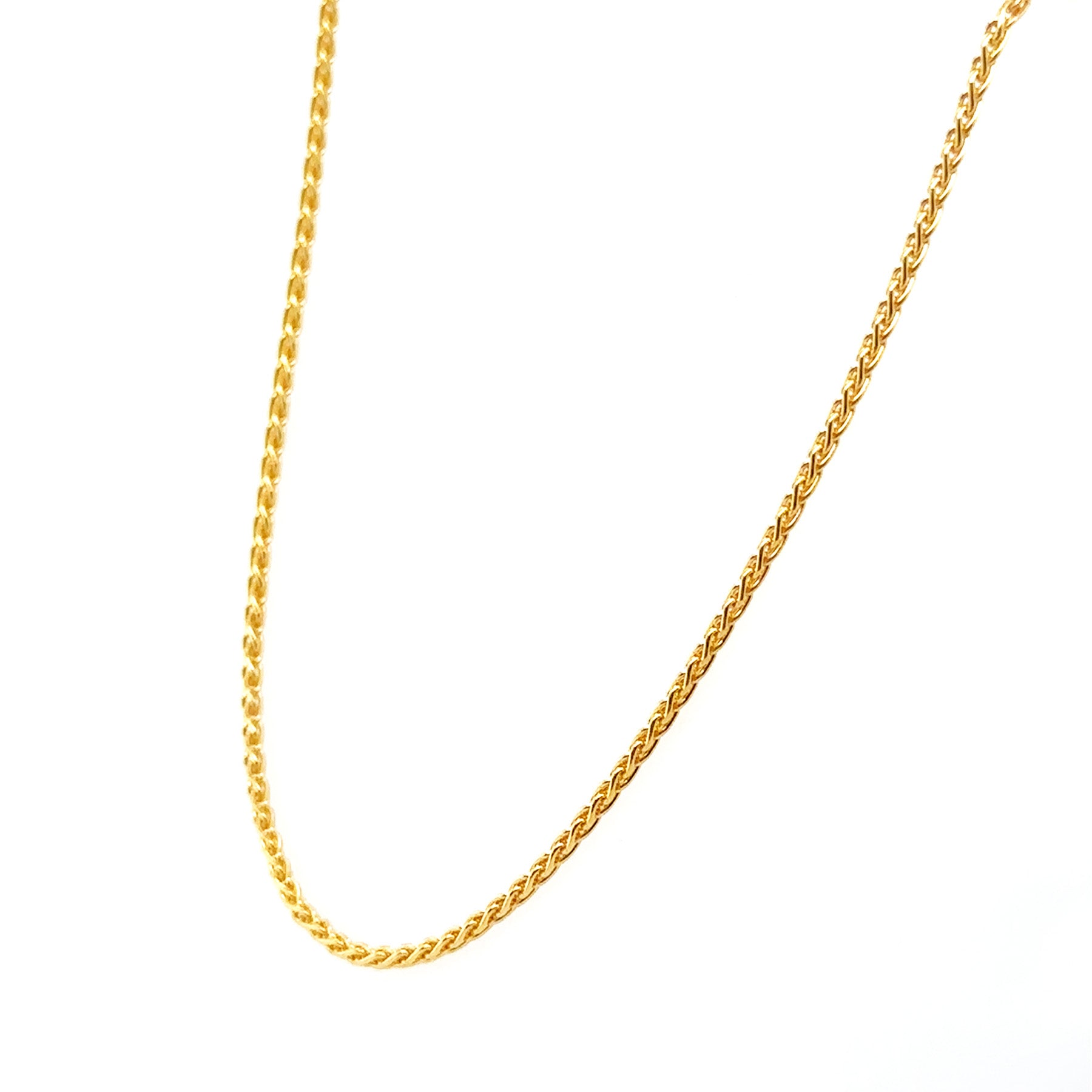 Gold-Filled Rounded Wheat Chain Necklace