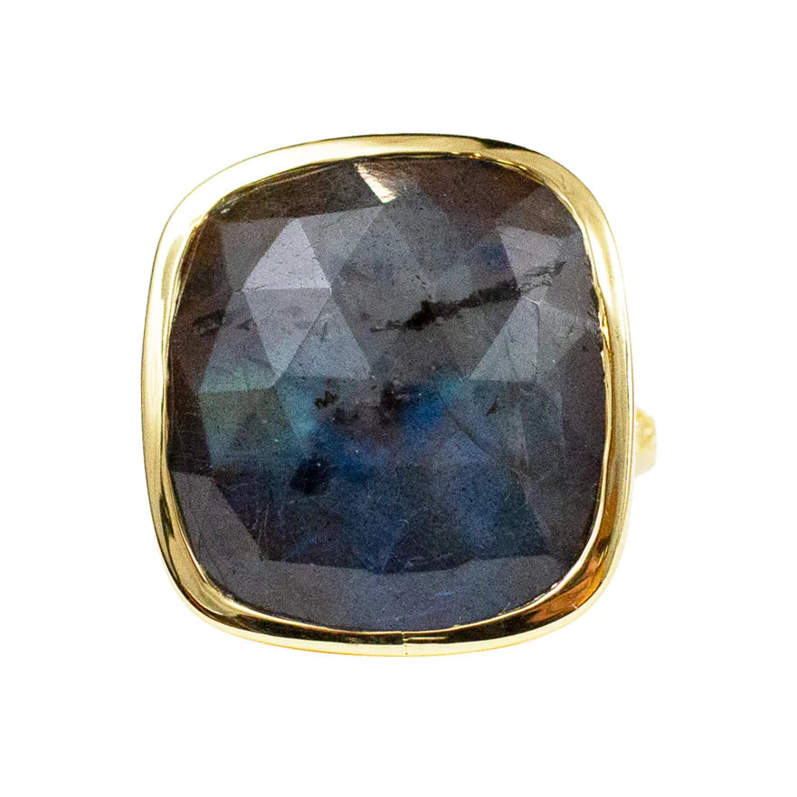 Vermeil Cocktail Labradorite Ring