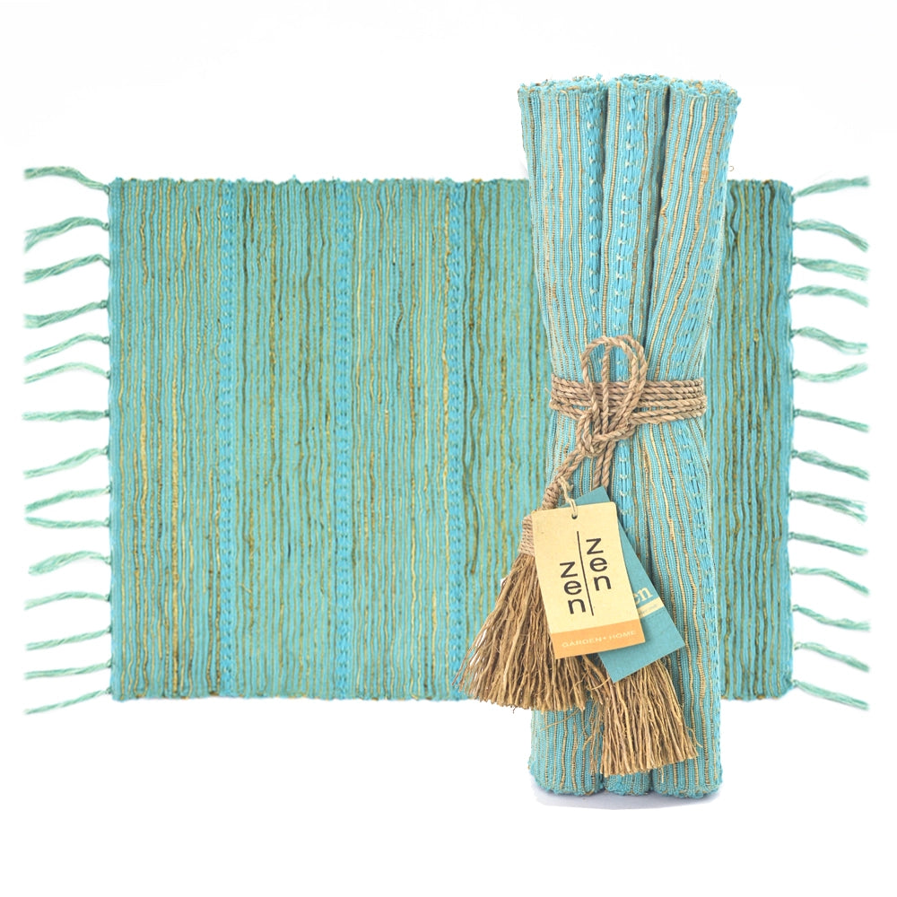Vetiver Placemat - Bright Turquoise