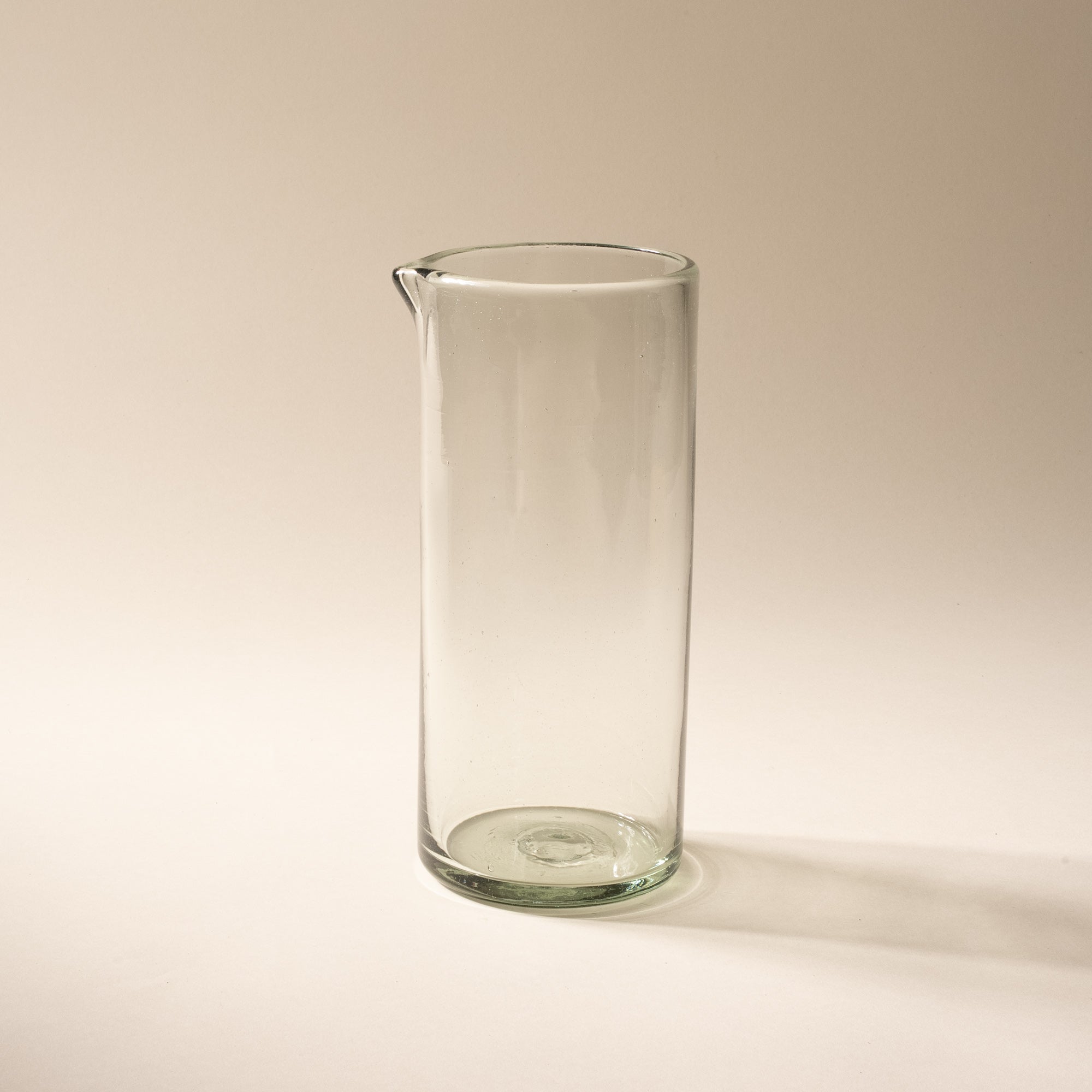 Recycled Handblown Glass Pitcher - Clear - KESTREL