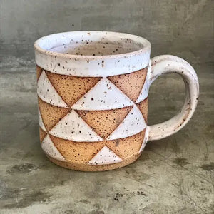 White Triangle Mug