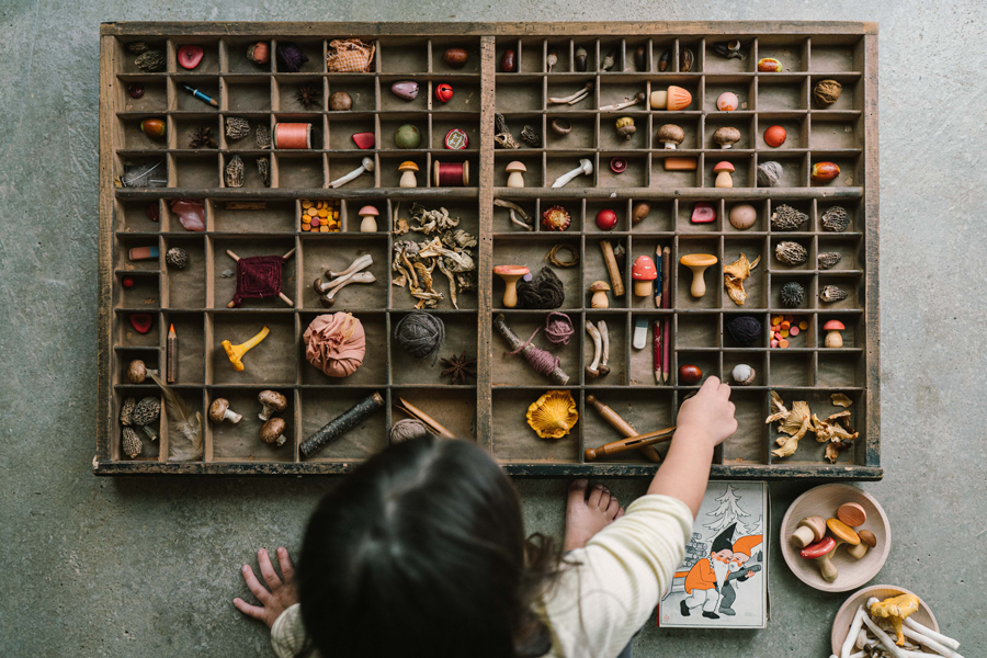 Wooden Grapat Set - Mushroom Grove