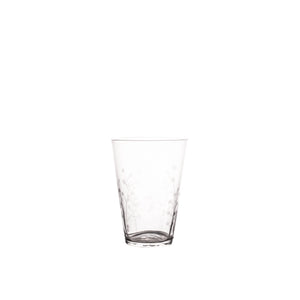 Etched Botanical Glass - Tapered Wine