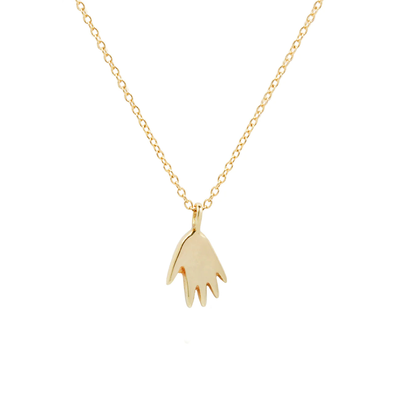 14K Tiny Hand Necklace