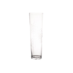 Etched Botanical Glass - Champagne