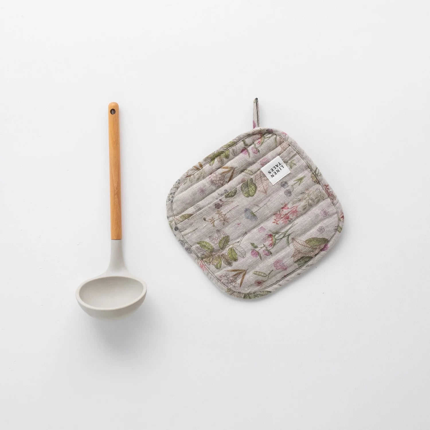 Linen Pot Holder - Botany on Natural