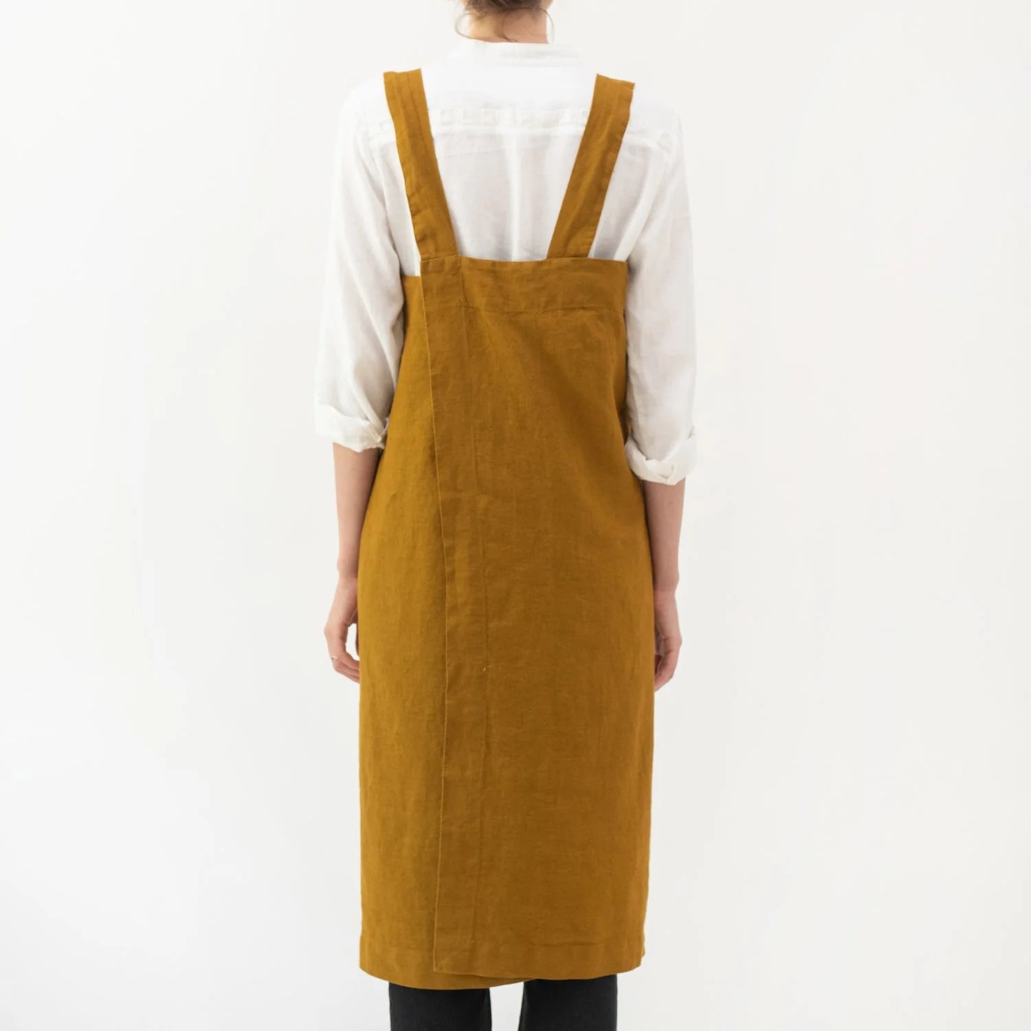 Linen Tales Pinafore Apron - Bronze