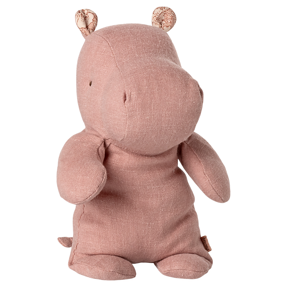Small Stuffed Hippo - Rose - KESTREL