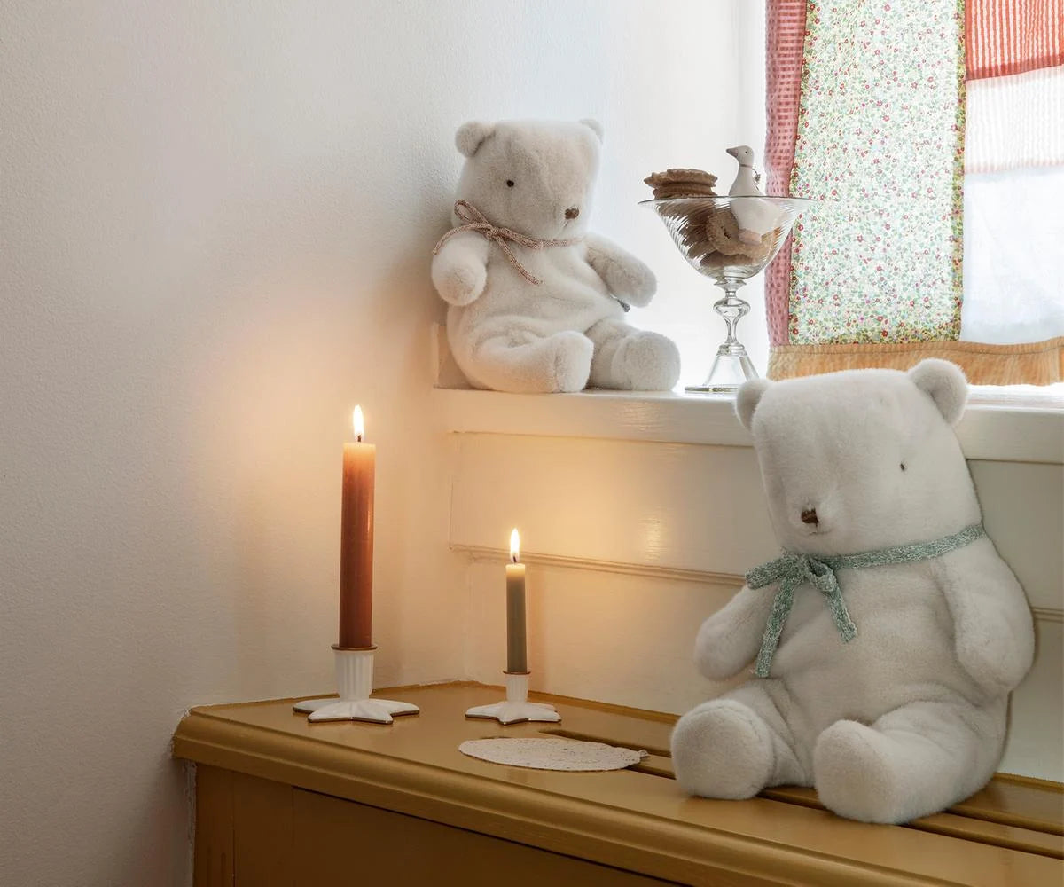Small Teddy Bear Plush - Off White