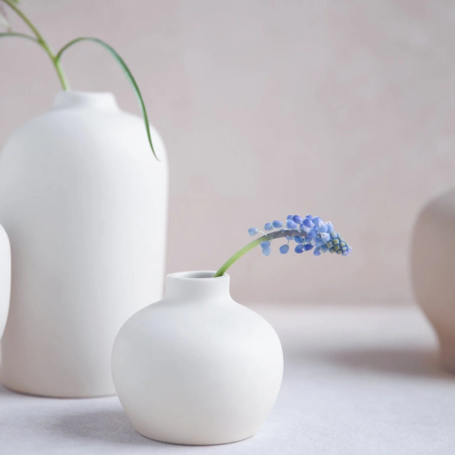 Matte White Blossom Vase