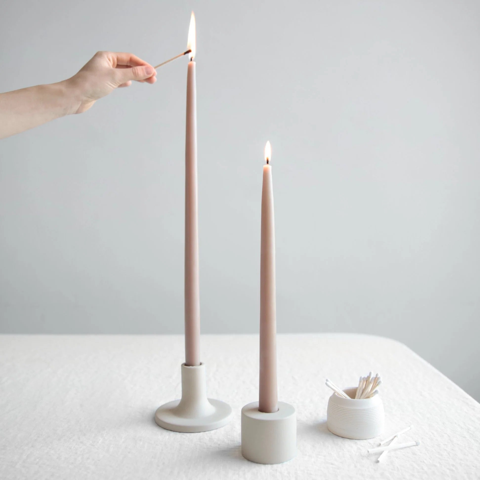 18" Taper Candles - Petal
