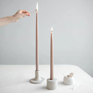 18" Taper Candles - Parchment