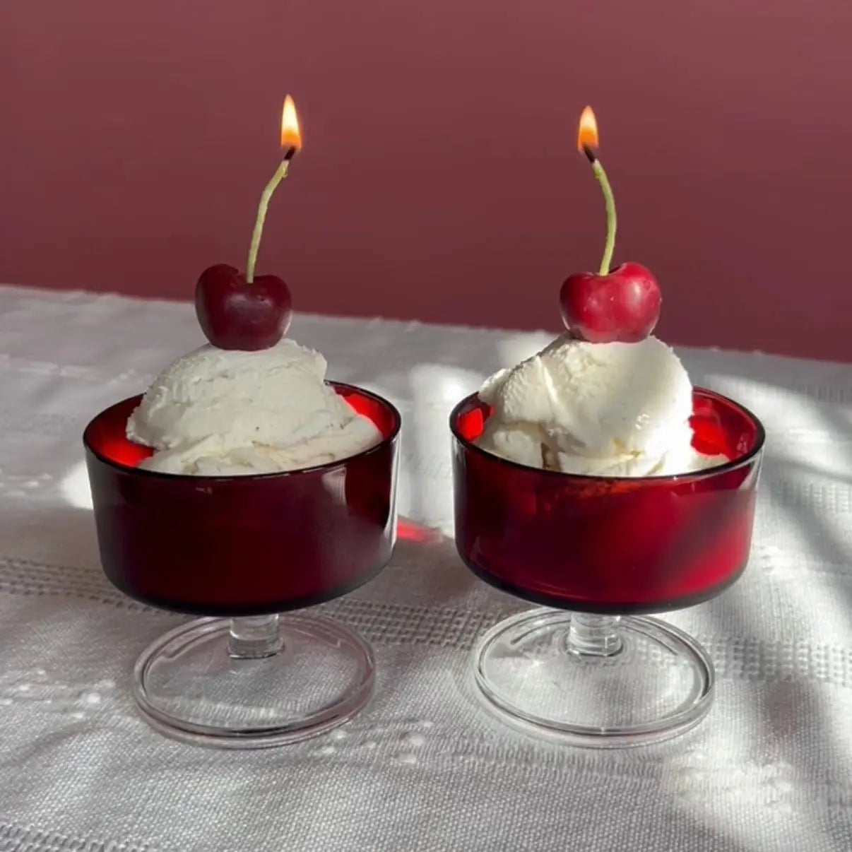 Beeswax Cherry Birthday Candles - KESTREL