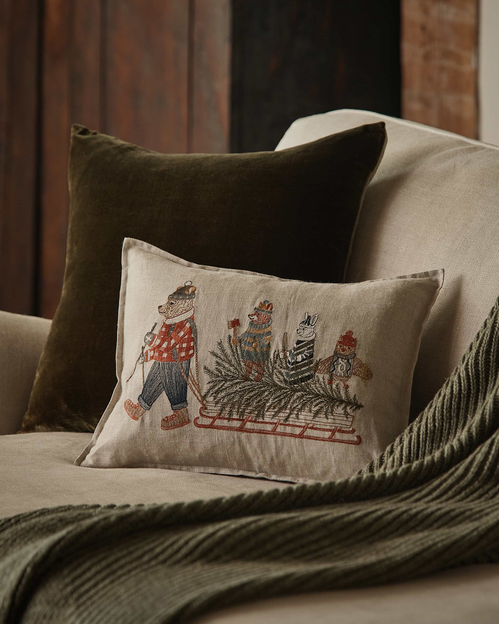 Christmas Sled Pillow