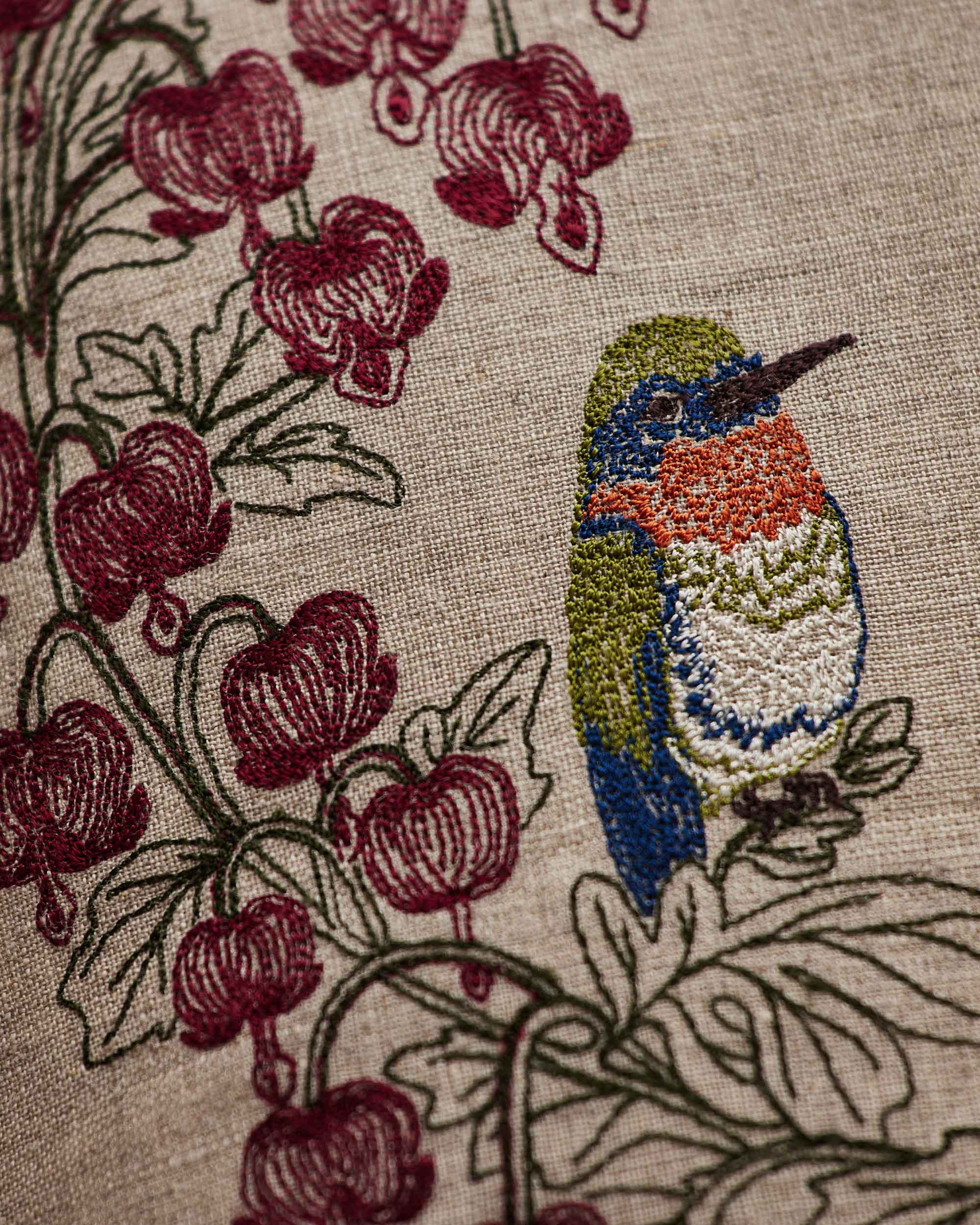 Hummingbird Hearts Pillow