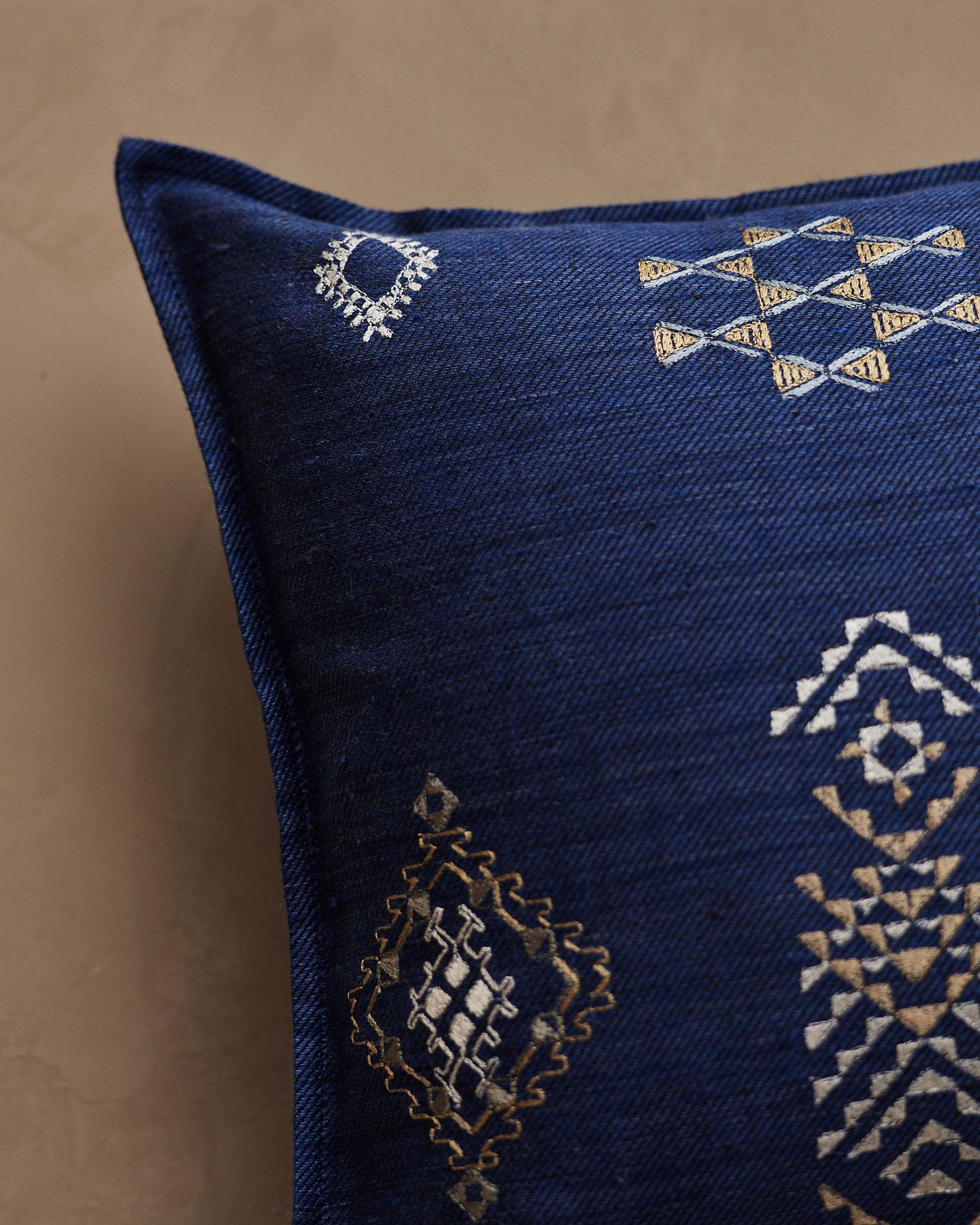 Indigo Tumbleweed Pillow