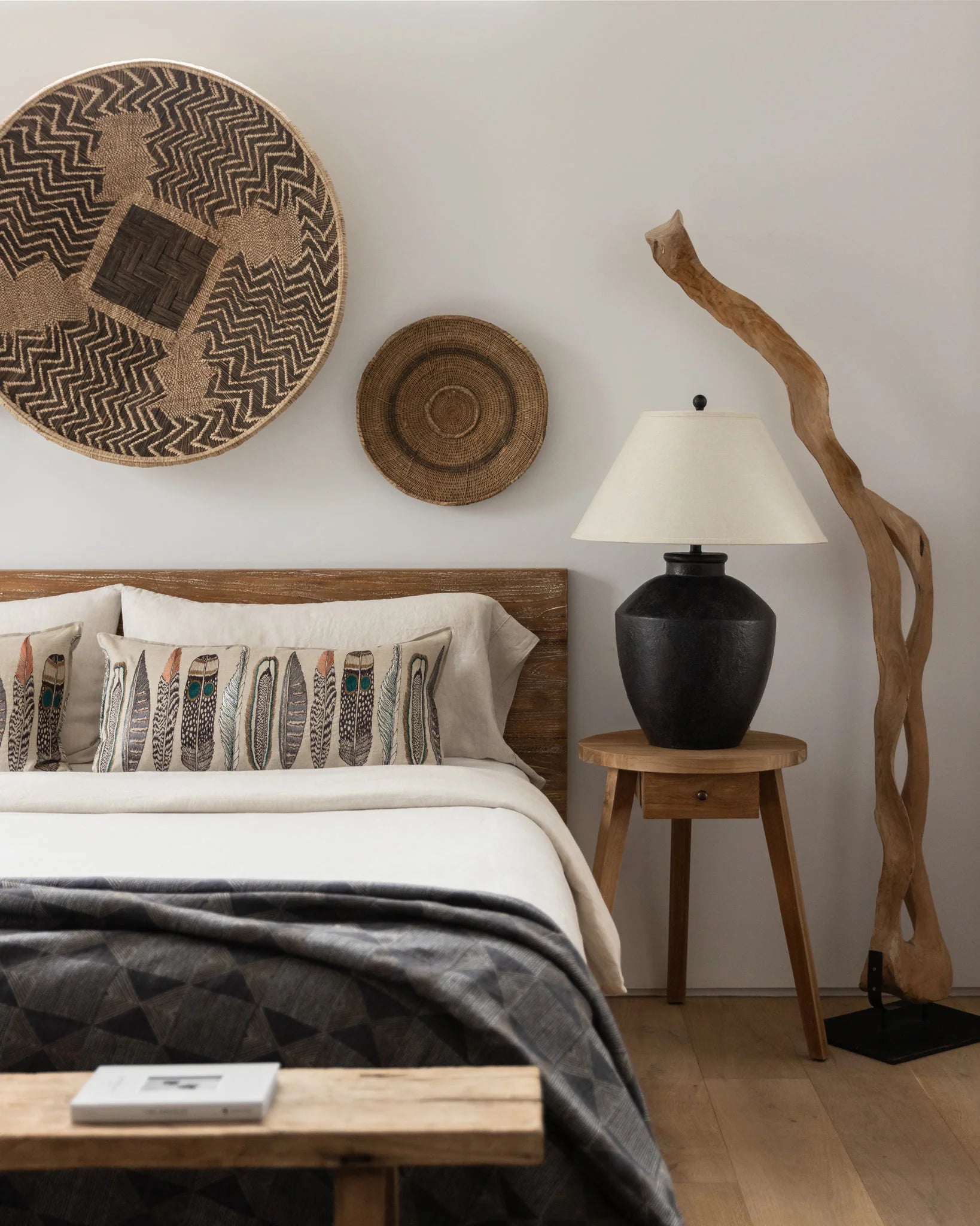 Feather Lumbar Large Pillow