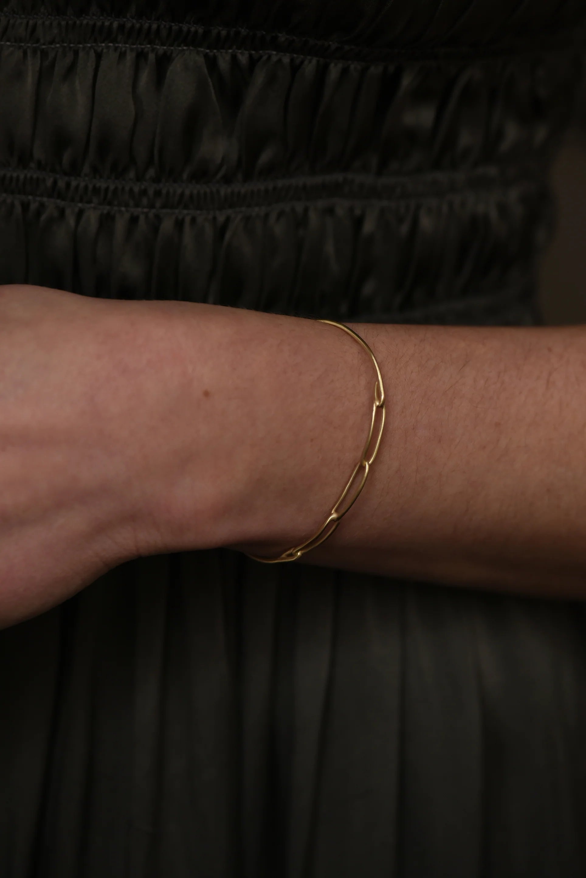 Brass Chain Link Cuff