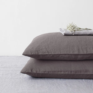 Linen Tales Pillowcase - Dark Grey