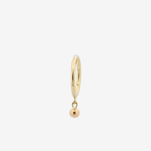Gold Infinity Hoop with Droplet