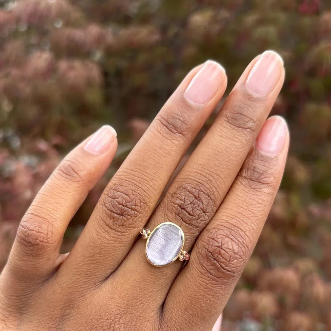 Julia Amethyst Ring with Pink Sapphires