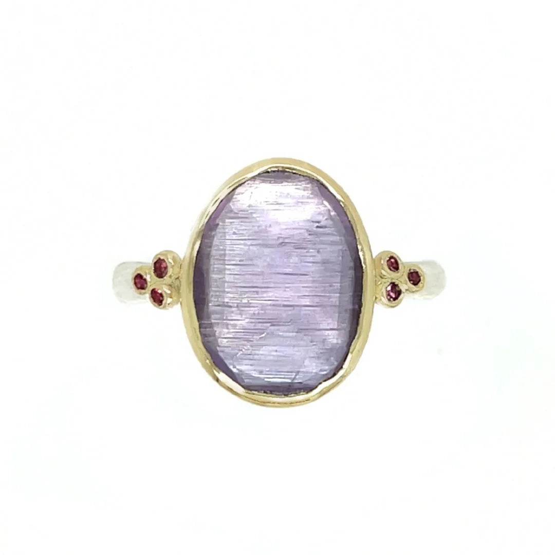 Julia Amethyst Ring with Pink Sapphires