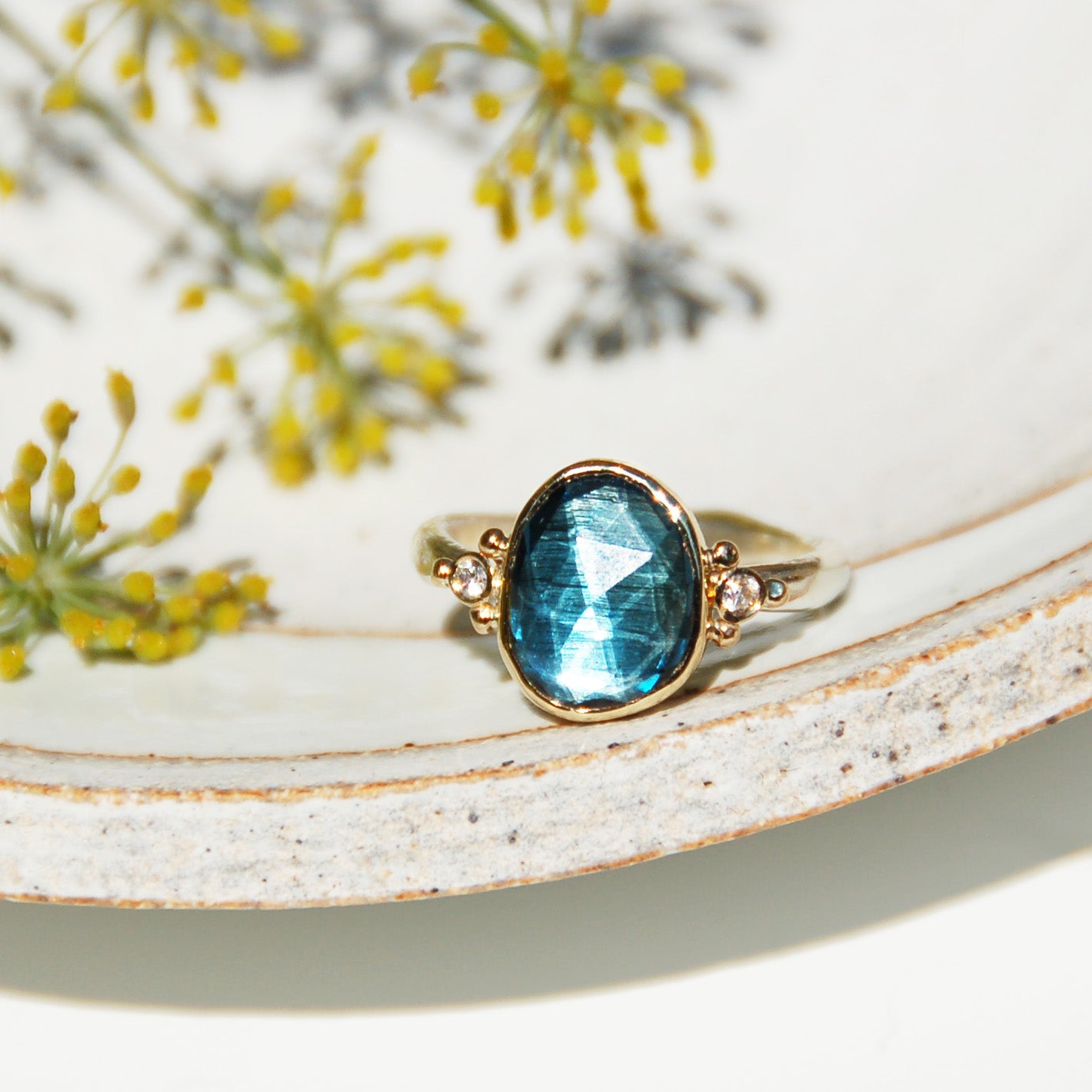 Cleo London Blue Topaz Ring