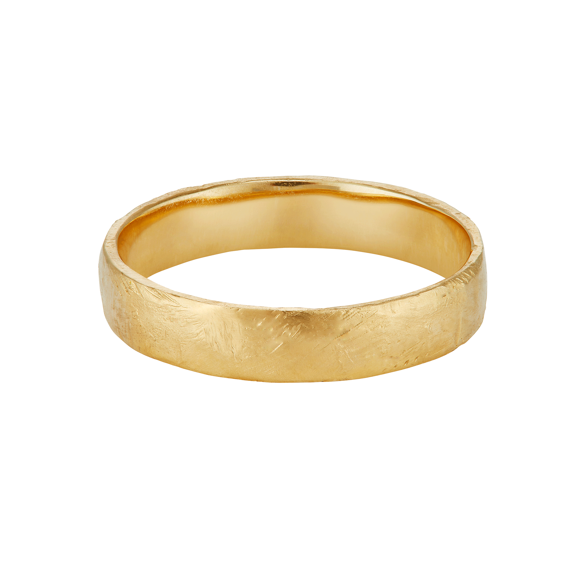 14k 4mm Brushed Band