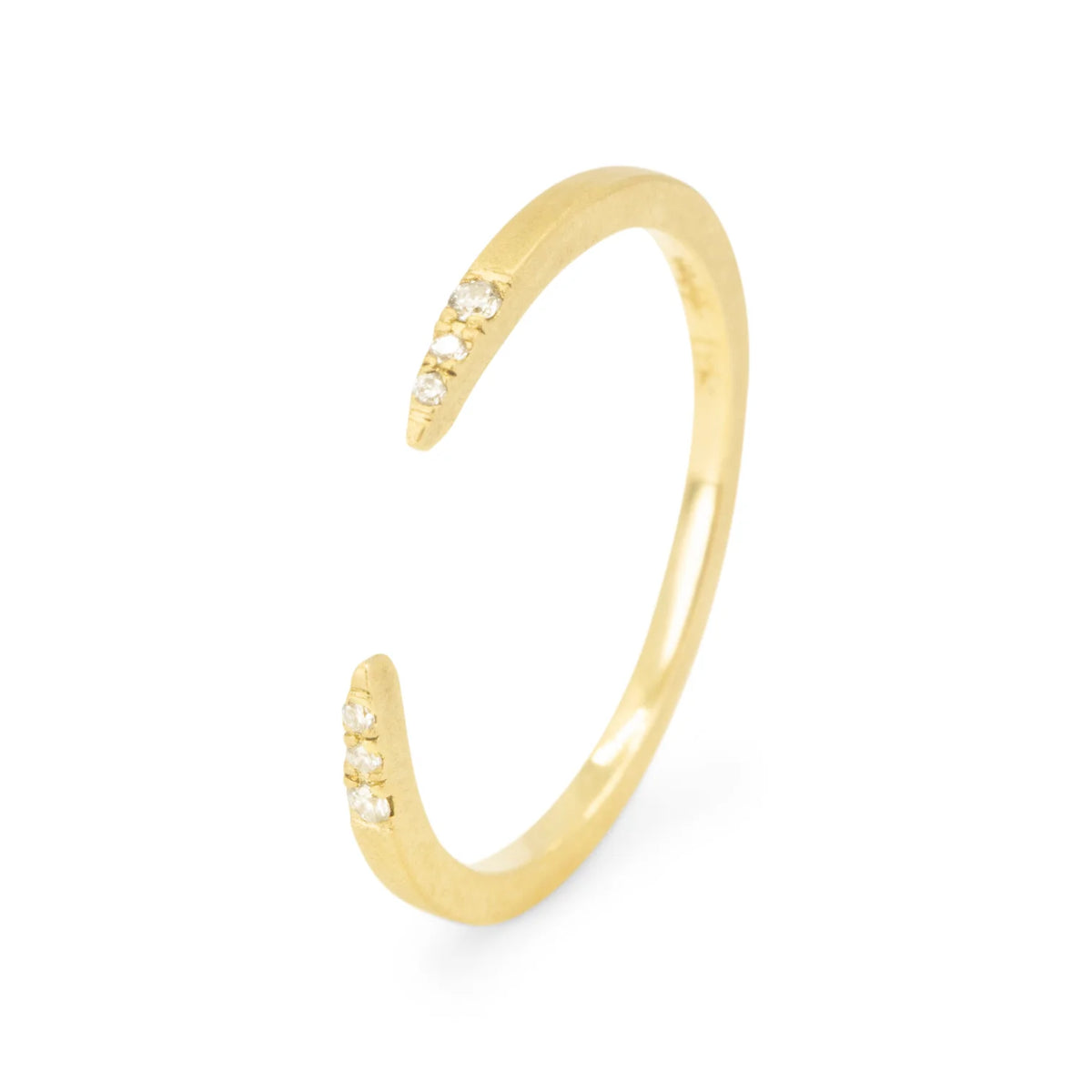 Petite Diamond Horseshoe Band