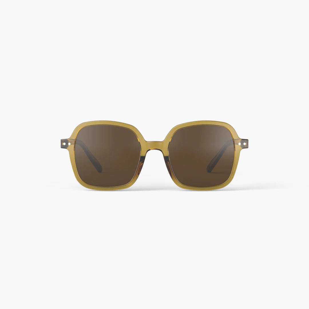 #OFFICE Sunglasses - Golden Green (Brown Lenses)