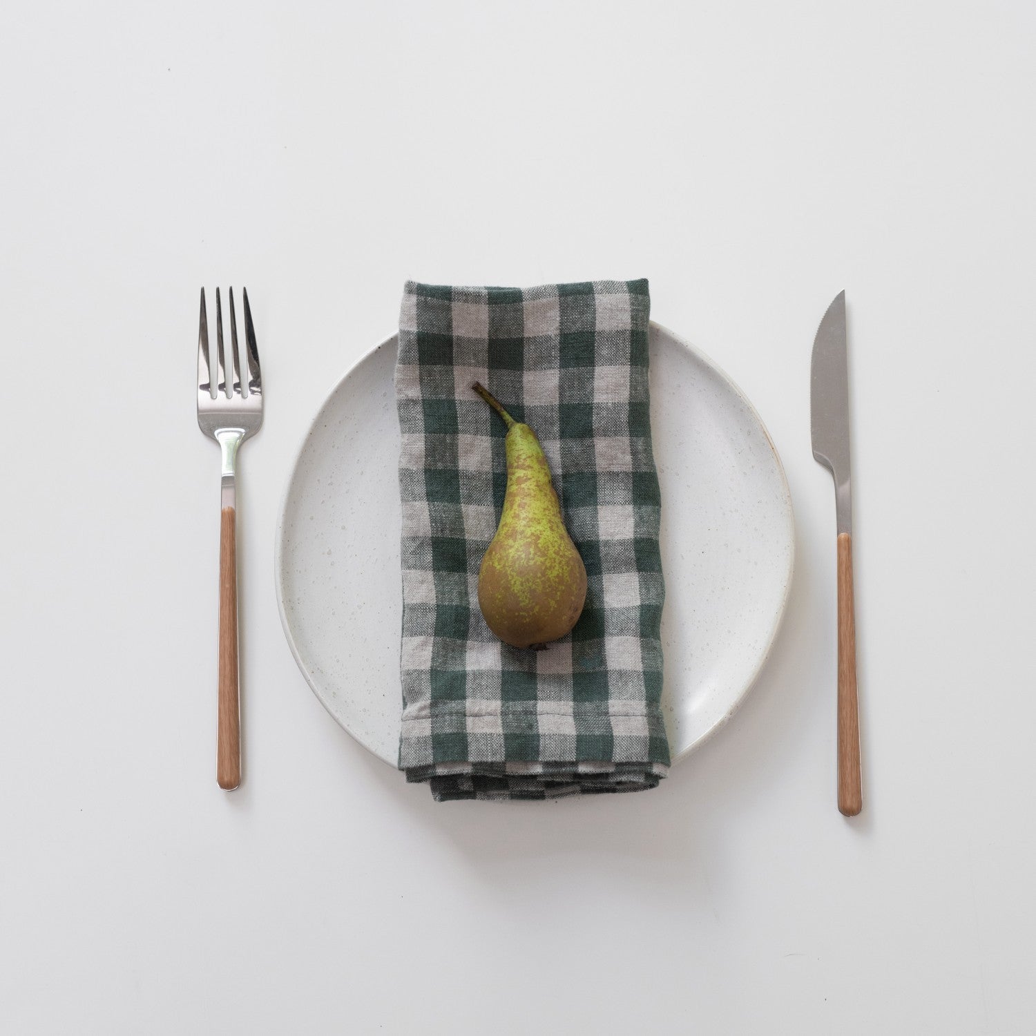 Linen Napkins - Set/2 - Green Gingham