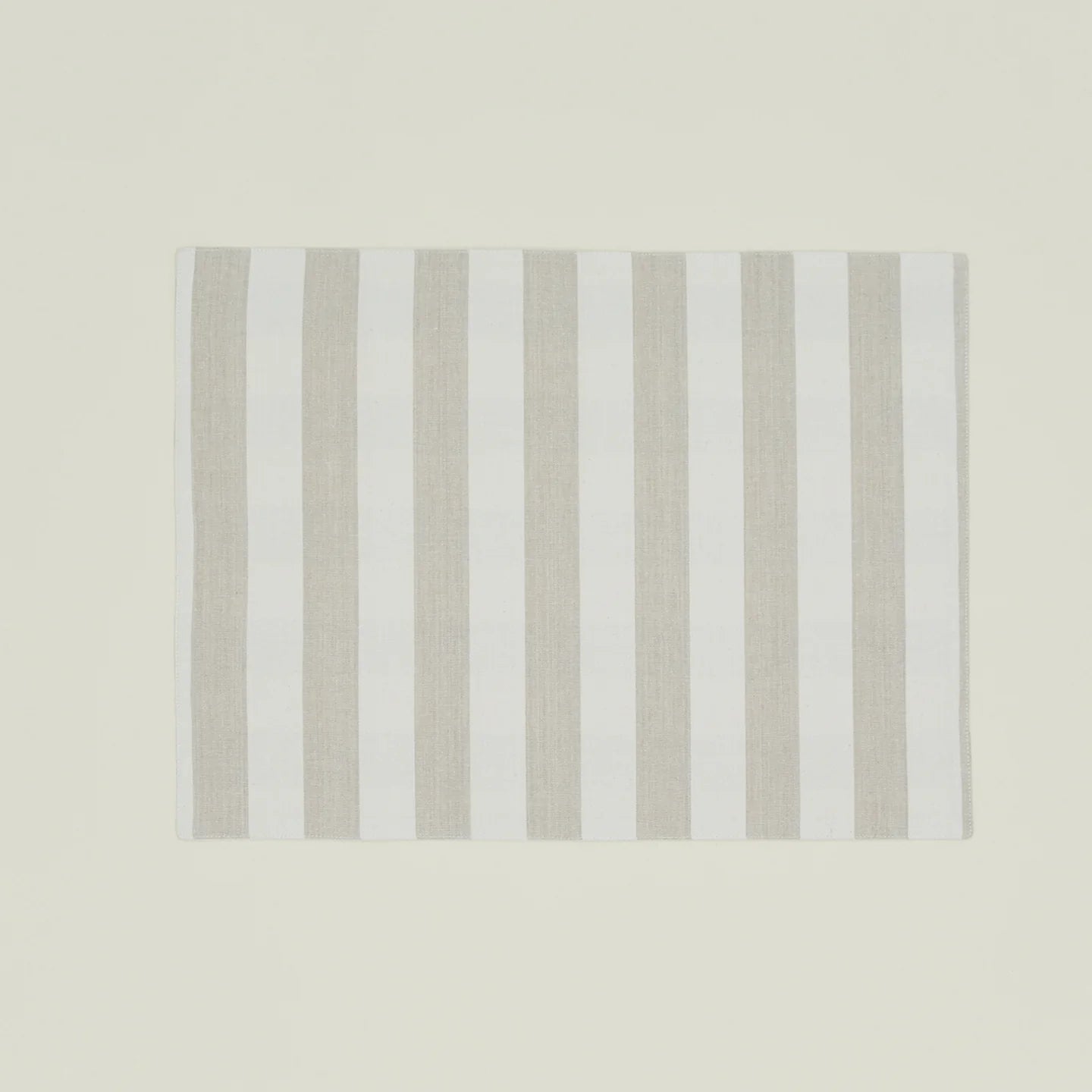 SALE - Striped Placemat - Ivory, Set of 4