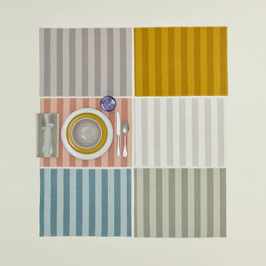 Striped Placemat - Sage, Set of 4
