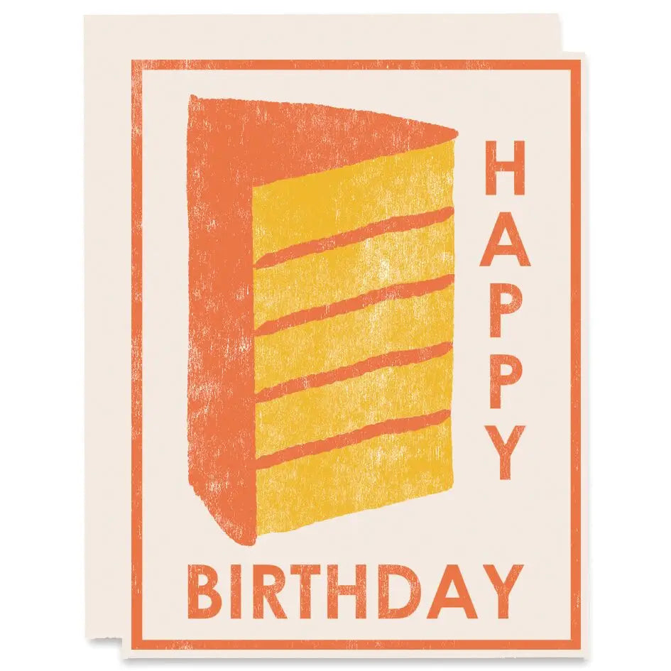 Happy Birthday Cake Slice Card