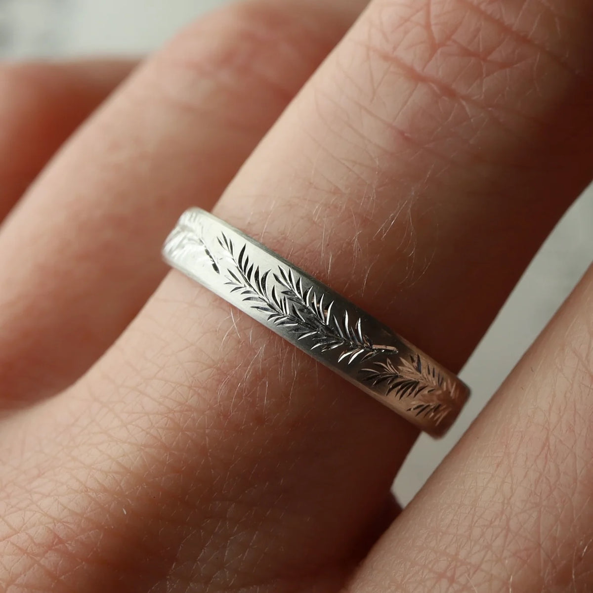 Engraved Rosemary Band