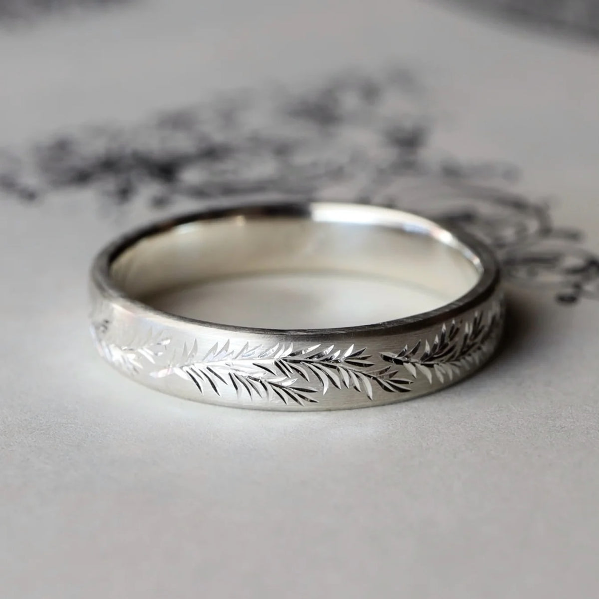 Engraved Rosemary Band